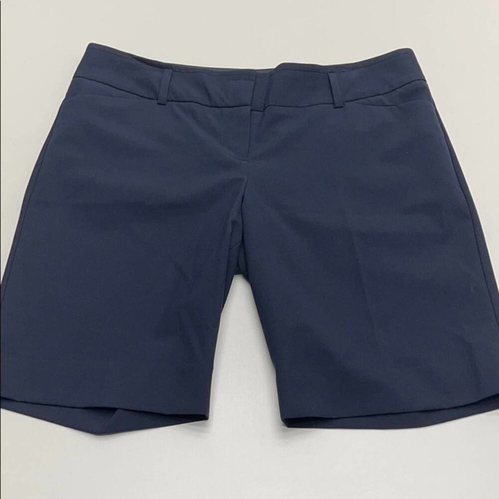 THE LIMITED Womens 8 Blue Flat Front Short